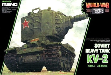 Meng World War Toons KV - 2 Soviet Heavy Tank Plastic Model Kit - Hobbytech Toys