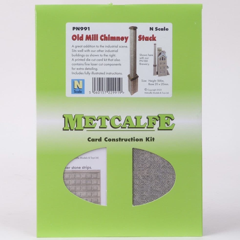 Metcalfe N Scale Old Mill Chimney Stack Kit [PN991] - Hobbytech Toys