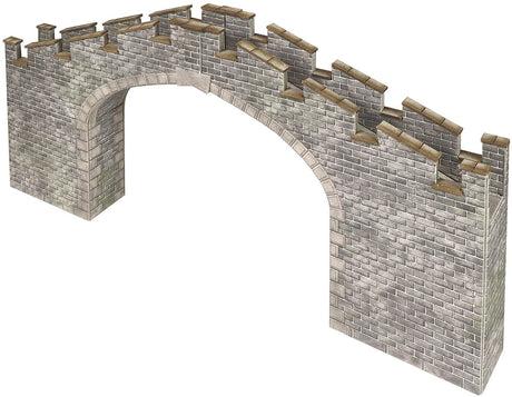 Metcalfe OO Scale Castle Wall Bridge Card Kit