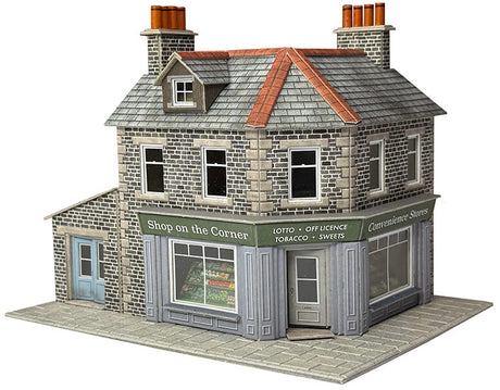Metcalfe OO Scale Corner shop/Pub Stone Card Kit