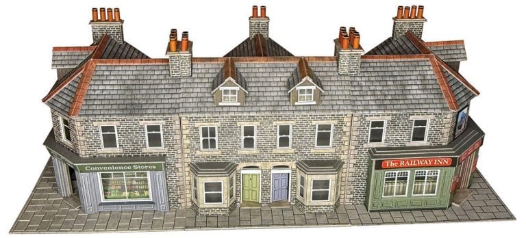 Metcalfe OO Scale Corner shop/Pub Stone Card Kit