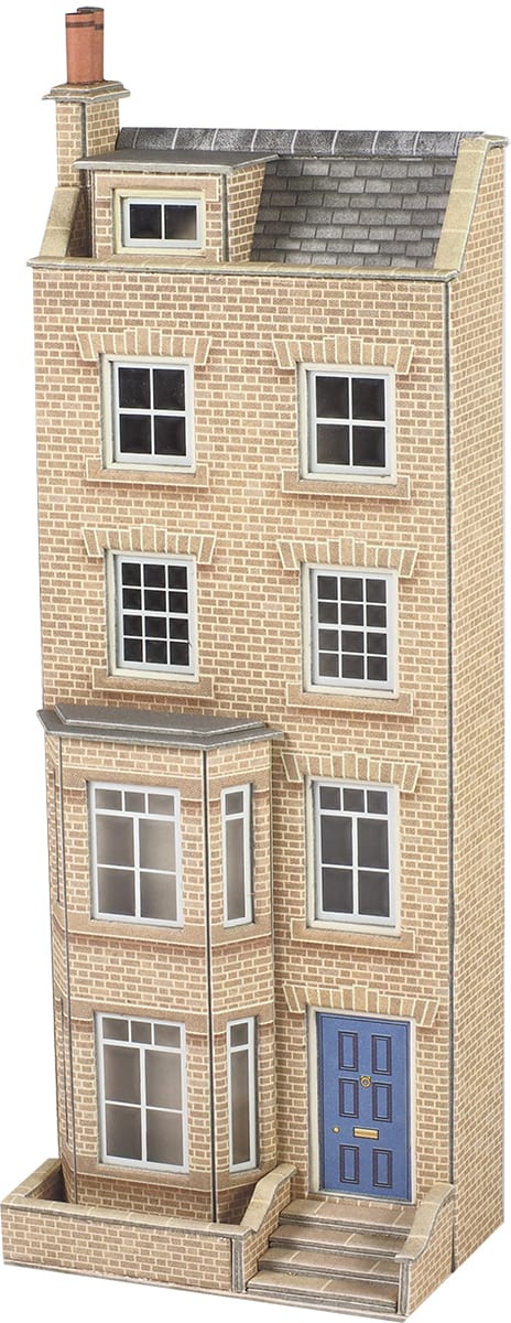Metcalfe OO Scale Low Relief Town House Card Kit