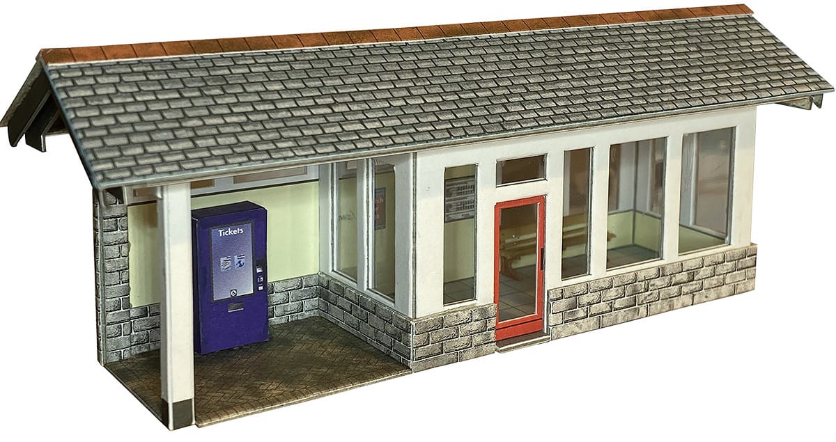 Metcalfe OO Scale Modern Platform Shelter Card Kit