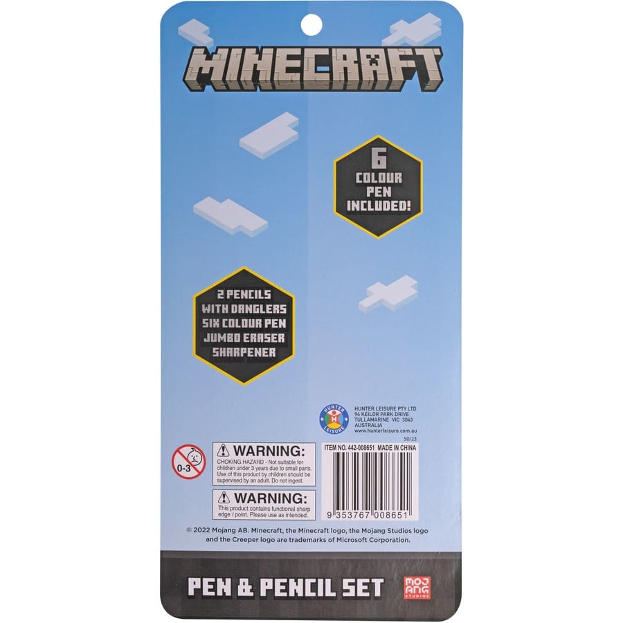 Minecraft Pen & Pencil Set