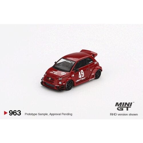 Mini GT 1/64 Abarth 595 LB-Works Abas Works Red (RHD)
