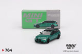 Mini GT 1/64 BMW M3 Competition Touring Isle Of Man Green Diecast Model Car