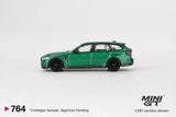 Mini GT 1/64 BMW M3 Competition Touring Isle Of Man Green Diecast Model Car
