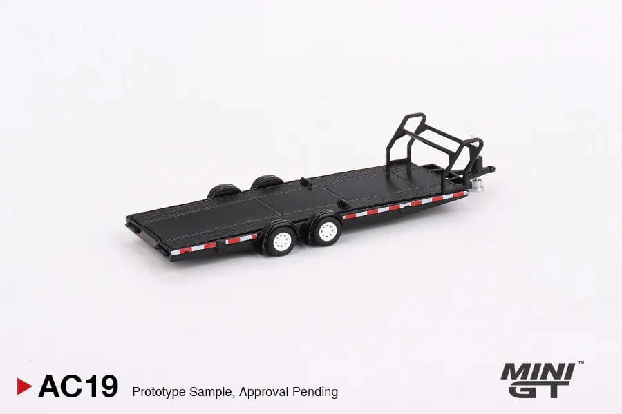 Mini GT 1/64 Car Hauler Trailer Type B Black Diecast Model Car