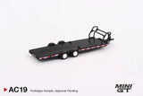 Mini GT 1/64 Car Hauler Trailer Type B Black Diecast Model Car