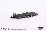 Mini GT 1/64 Car Hauler Trailer Type B Black Diecast Model Car