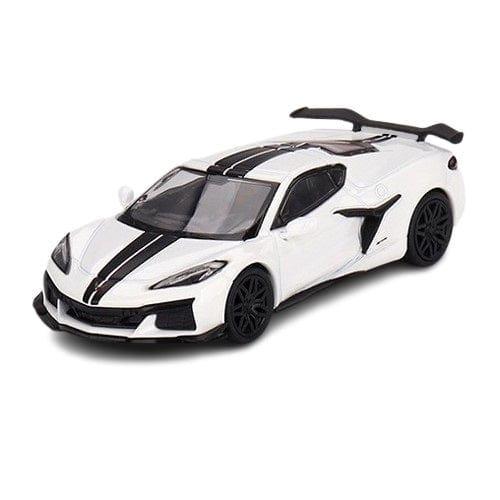 Mini GT 1/64 Chevrolet Corvette Z06 2023 Arctic White Diecast Model Car