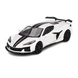 Mini GT 1/64 Chevrolet Corvette Z06 2023 Arctic White Diecast Model Car