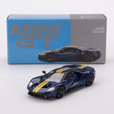 Mini GT 1/64 Ford GT Sunoco Blue (LHD) Diecast Model Car