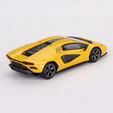 Mini GT 1/64 Lamborghini Countach LPI 800-4 Yellow Diecast Model Car