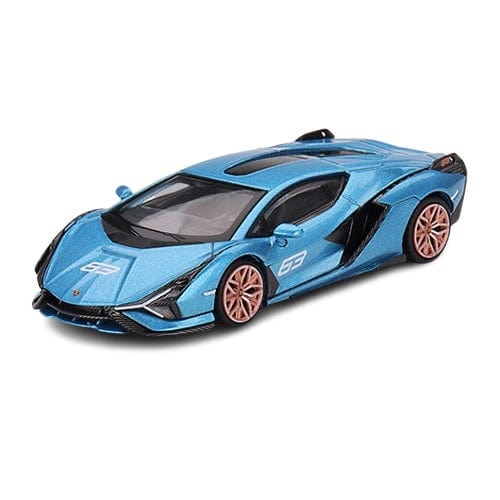 Mini GT 1/64 Lamborghini Sian FKP 37 Blue Aegir Diecast Model Car