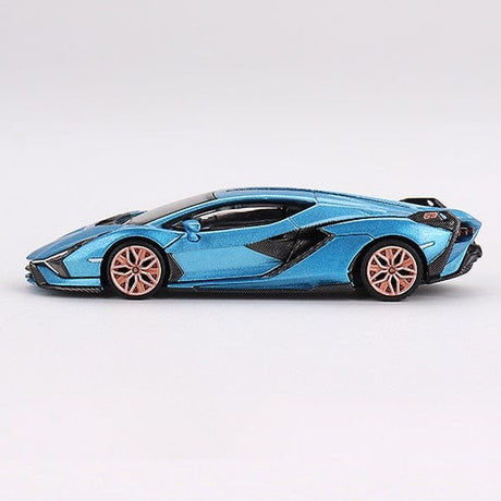 Mini GT 1/64 Lamborghini Sian FKP 37 Blue Aegir Diecast Model Car
