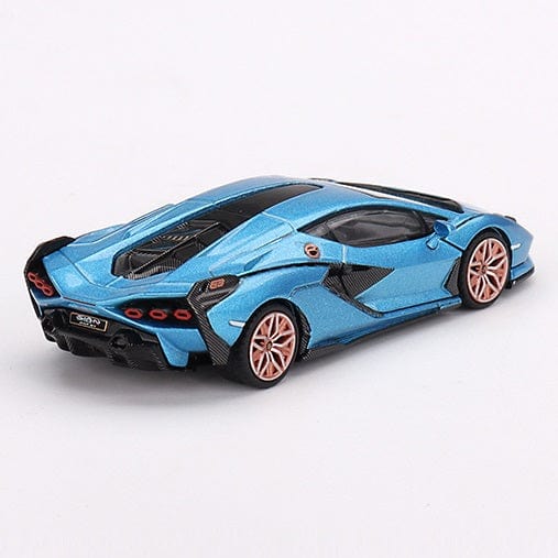 Mini GT 1/64 Lamborghini Sian FKP 37 Blue Aegir Diecast Model Car