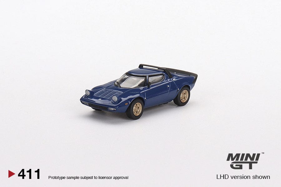 Mini GT 1/64 Lancia Stratos HF Stradale Blue Vincennes Diecast Model Car