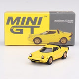 Mini GT 1/64 Lancia Stratos HF Stradale Giallo-Fly Yellow Diecast Model Car