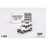 Mini GT 1/64 Land Rover Defender 110 1991 Safari Diecast Model Car