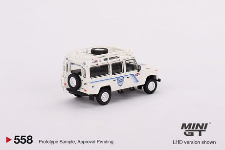 Mini GT 1/64 Land Rover Defender 110 1991 Safari Diecast Model Car