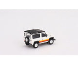 Mini GT 1/64 Land Rover Defender 90 Wagon White Diecast Model Car