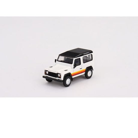 Mini GT 1/64 Land Rover Defender 90 Wagon White Diecast Model Car