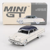 Mini GT 1/64 Lincoln Capri 1954 Arctic White Diecast Model Car