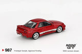 Mini GT 1/64 Nissan Skyline GT-R (R32) VeilSide Combat C-I Gem Red