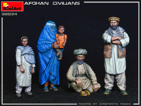 MiniArt 1/35 Afghan Civilians Plastic Model Kit [38034]