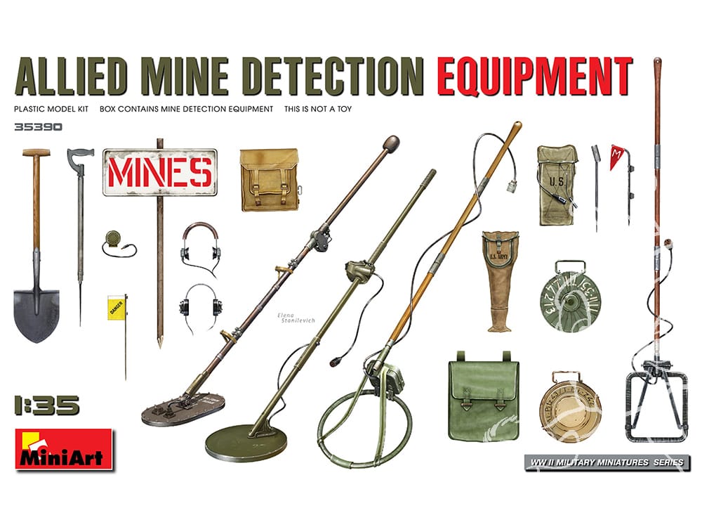 MiniArt 35390 Allied Mine Detection Equipment front box art
