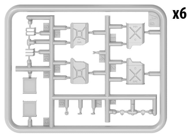 Miniart 1/35 Allies Jerry Can Set WW2 Plastic Model Kit [35587]