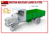 MiniArt 1/35 British Military Lorry B-Type Plastic model Kit [39003]