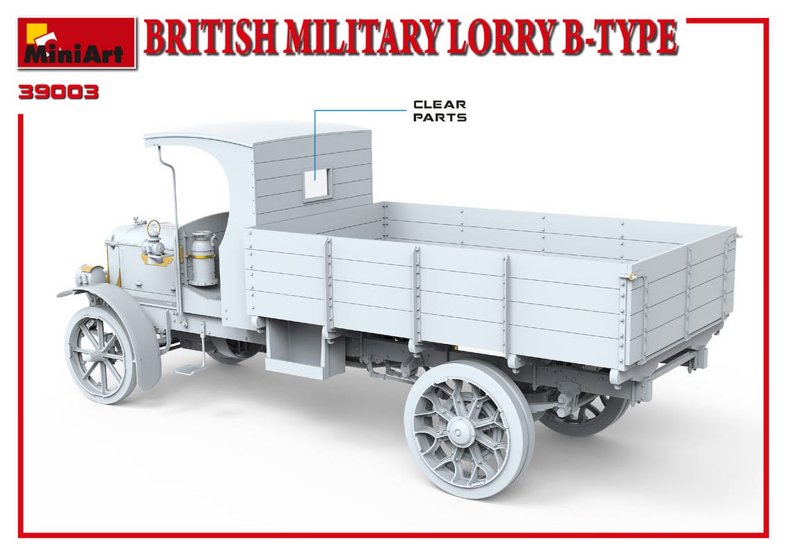 MiniArt 1/35 British Military Lorry B-Type Plastic model Kit [39003]