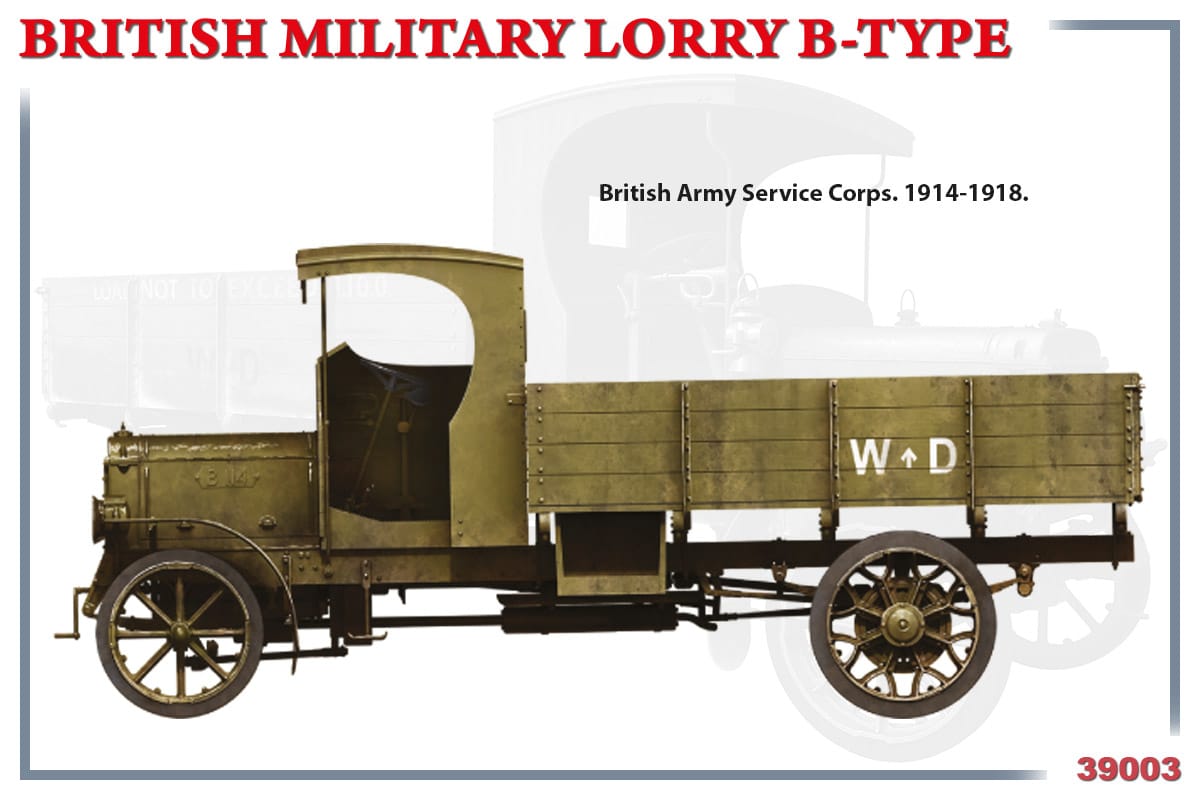 MiniArt 1/35 British Military Lorry B-Type Plastic model Kit [39003]