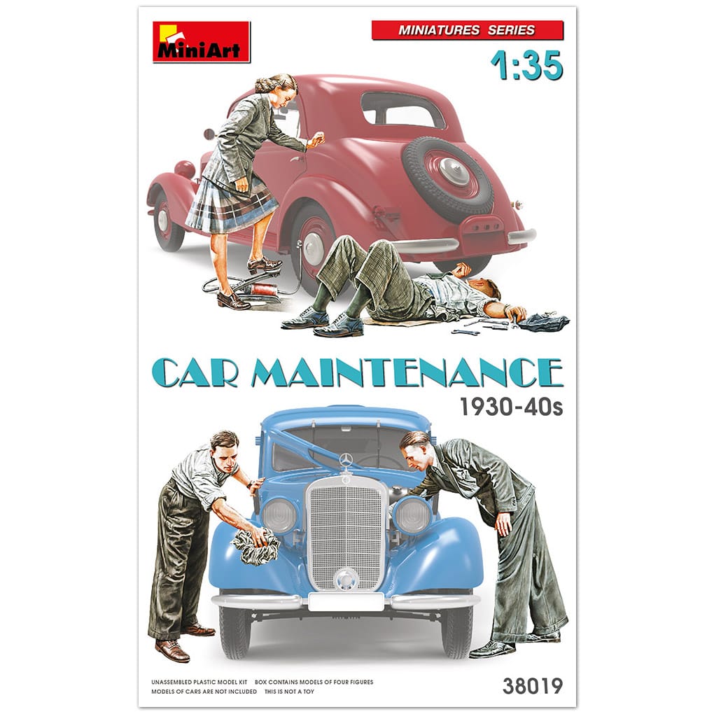 MiniArt 1/35 Car Maintenance 1930-40s Plastic Model Kit