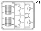 Miniart 1/35 German 200L Fuel Drums Plastic Model Kit [35597]