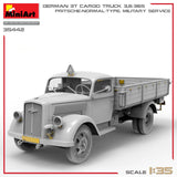 MiniArt 1/35 German 3t Cargo Truck 3.6-36S. Pritsche-Normal-Type. Military Service Plastic Model Kit