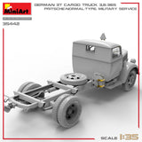 MiniArt 1/35 German 3t Cargo Truck 3.6-36S. Pritsche-Normal-Type. Military Service Plastic Model Kit