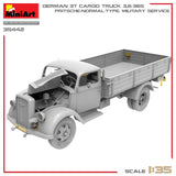MiniArt 1/35 German 3t Cargo Truck 3.6-36S. Pritsche-Normal-Type. Military Service Plastic Model Kit