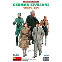MiniArt 1/35 German Civilians 1930-40s Resin Heads – MA38075