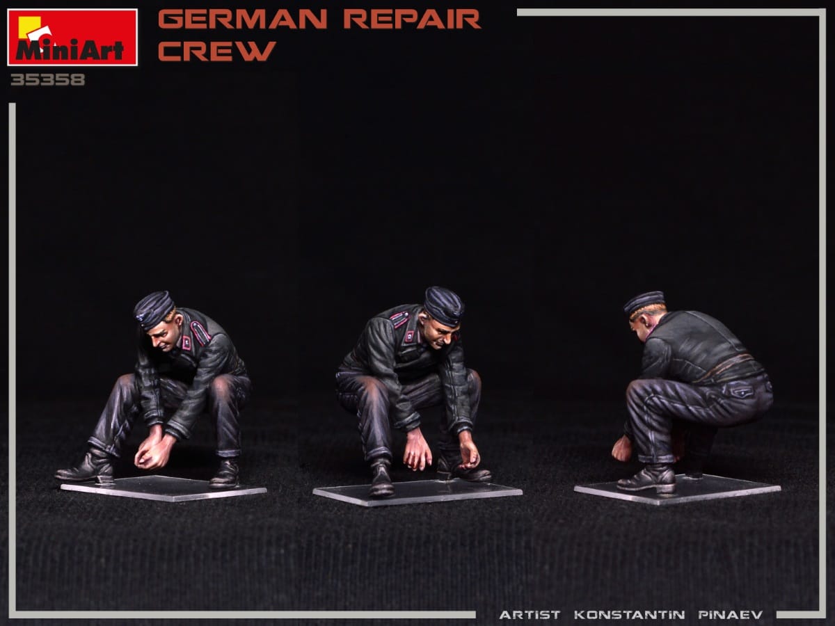 MiniArt 1/35 German Repair Crew Plastic Model Kit