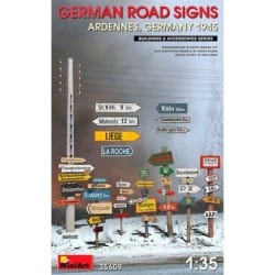 MiniArt 1/35 German Road Signs WWII Ardennes Germany 1945 – MA35609