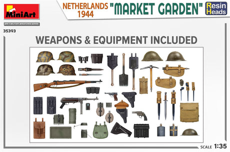 MiniArt 1/35 Market Garden (Netherlands 1944) Resin Heads Plastic Model Kit