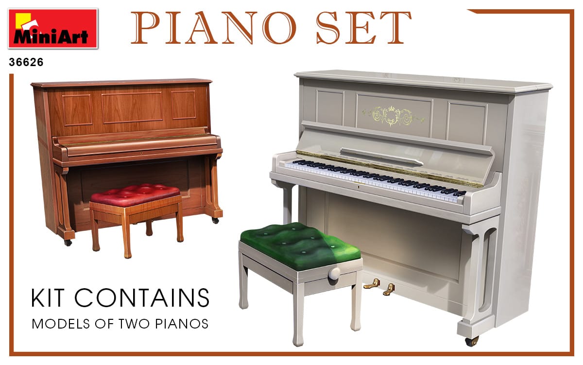 MiniArt 1/35 Piano Set Plastic Model Kit