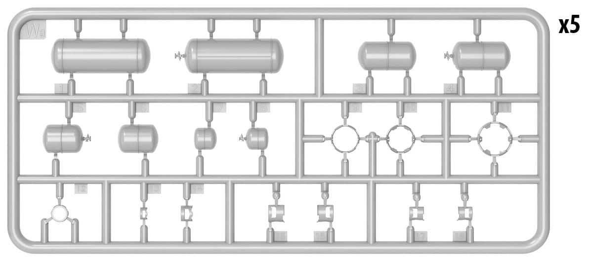 MiniArt 1/35 Propane/Butane Cylinders Plastic Model Kit