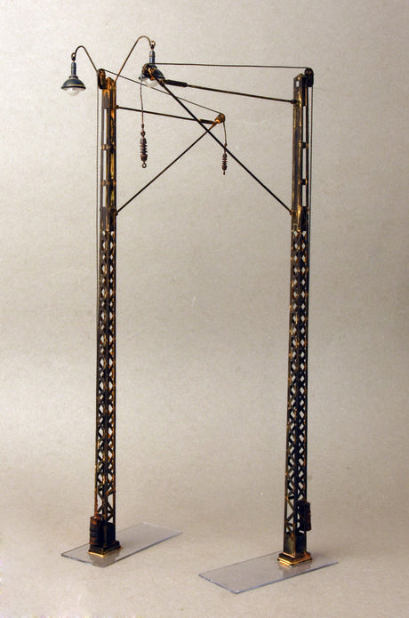 Miniart 1/35 Railroad Power Poles & Lamps Plastic Model Kit [35570]