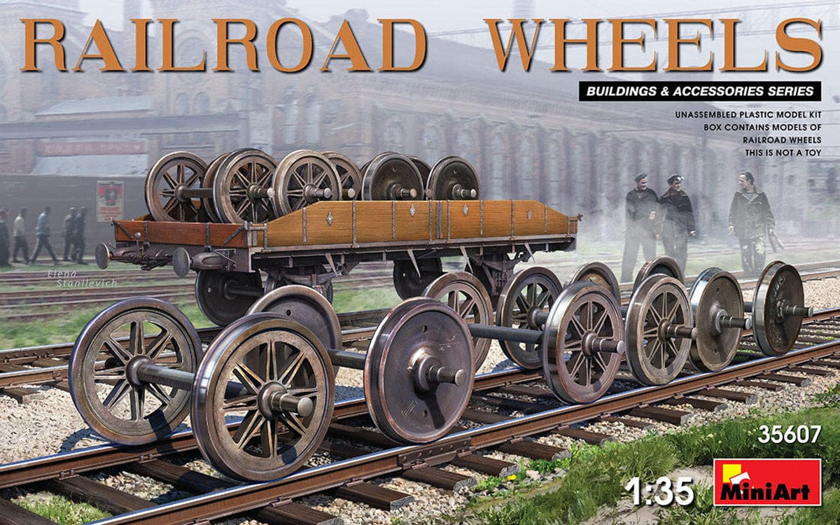 MiniArt 35607 Railroad Wheels kit box art