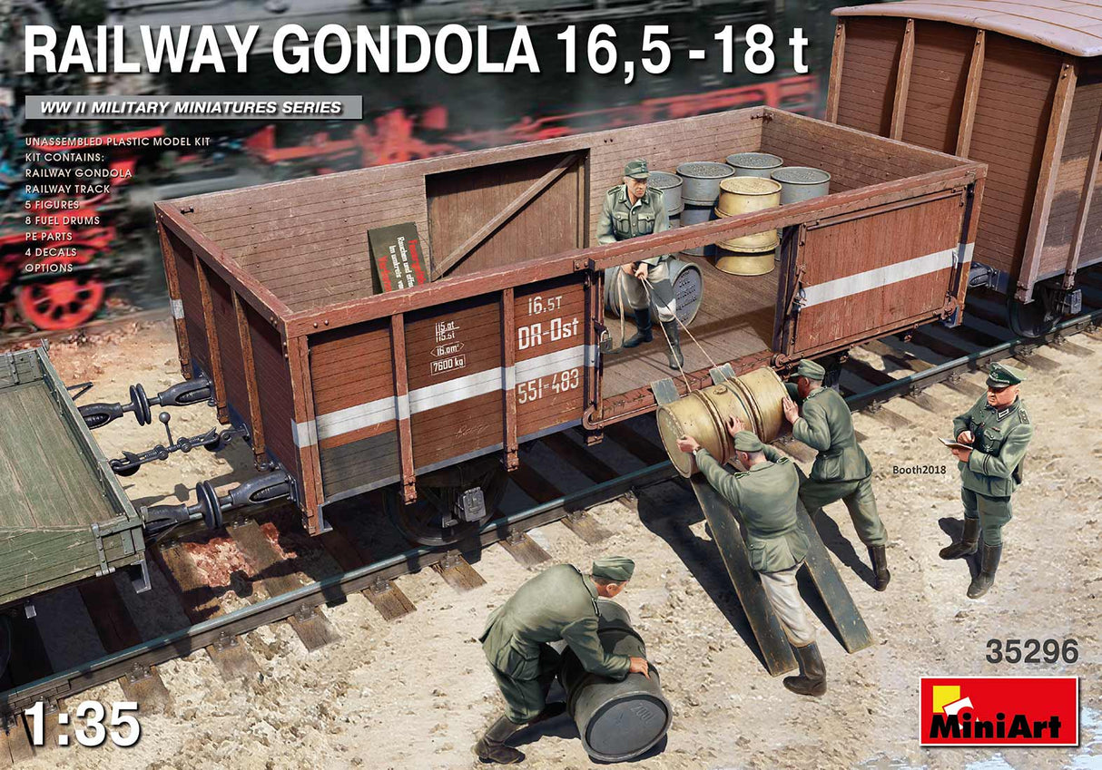 MiniArt 1/35 Railway Gondola 16.5–18t – MA35296