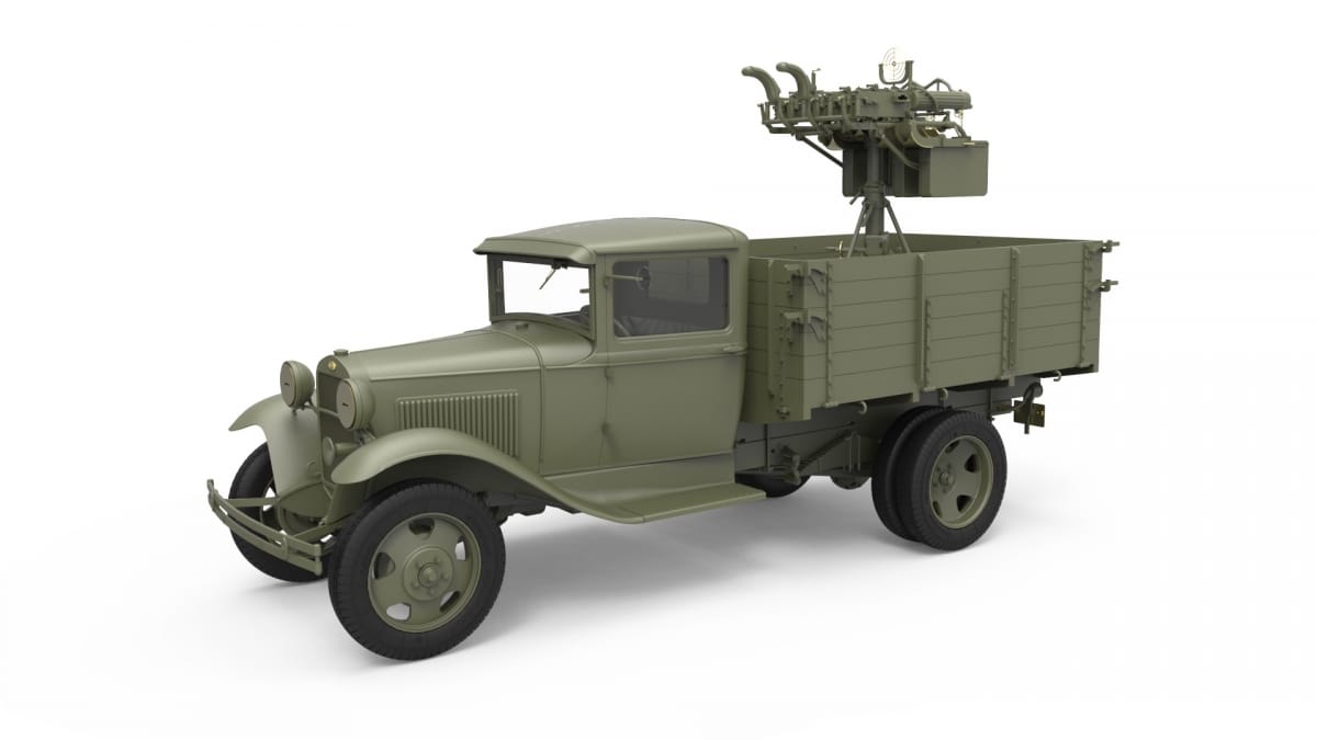 Miniart 1/35 Soviet 1,5 t Truck w/ M-4 Maxim AA Machine Gun [35186]